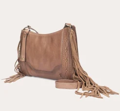 Handbags^Frye Ava Fringe Crossbody Cognac
