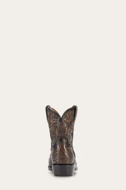 Booties^Frye Billy Short Tooled Black