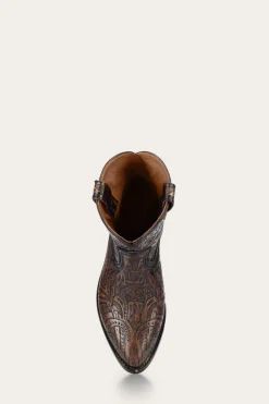 Booties^Frye Billy Short Tooled Black