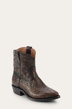Booties^Frye Billy Short Tooled Black