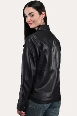 Leather Jackets^Frye Leather Shirt Black