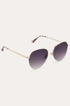 Sunglasses^Frye Blake Sunglasses Gold