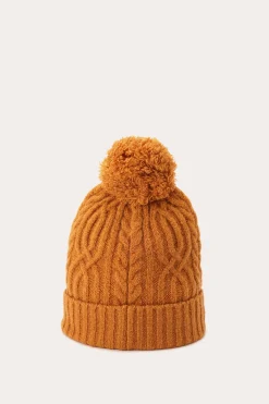 Cold Weather^Frye Cable Beanie With Self Pom
