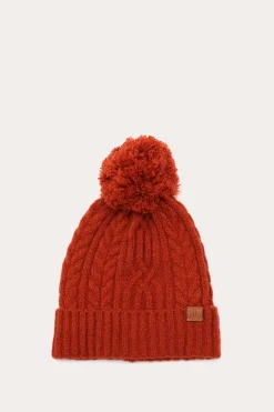 Cold Weather^Frye Cable Beanie With Self Pom