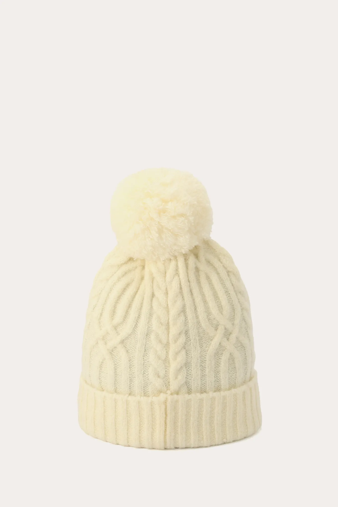 Cold Weather^Frye Cable Beanie With Self Pom