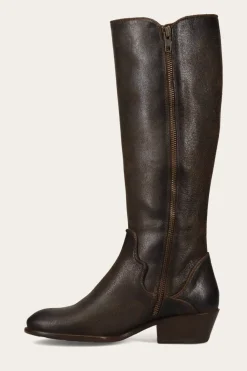 Boots^Frye Carson Piping Tall Wide Calf