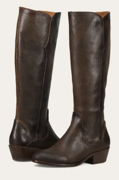 Boots^Frye Carson Piping Tall Wide Calf