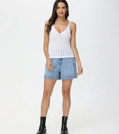 Tops^Frye Crochet V-Neck Tank