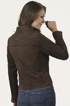 Leather Jackets^Frye Elegant Biker Leather Jacket Dark Brown