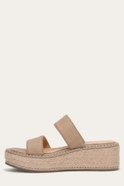 Sandals^Frye Joy Woodstock 2 Band Platform Slide
