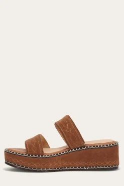 Sandals^Frye Joy Woodstock 2 Band Platform Slide