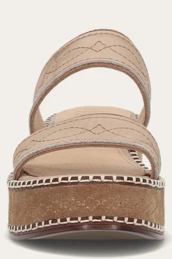 Sandals^Frye Joy Woodstock 2 Band Platform Slide