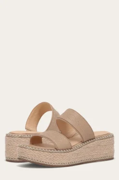 Sandals^Frye Joy Woodstock 2 Band Platform Slide