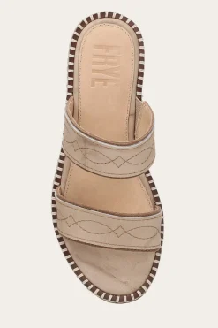 Sandals^Frye Joy Woodstock 2 Band Platform Slide