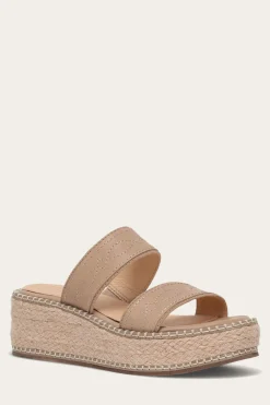 Sandals^Frye Joy Woodstock 2 Band Platform Slide