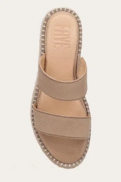 Sandals^Frye Joy Woodstock 2 Band Platform Slide