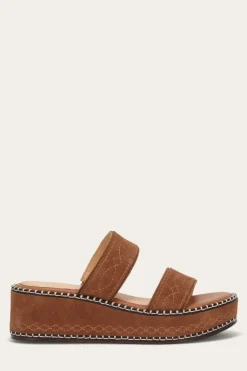Sandals^Frye Joy Woodstock 2 Band Platform Slide