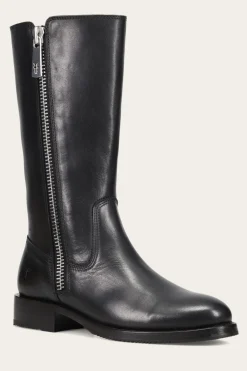 Boots^Frye Madison Heavy Zip Tall Black