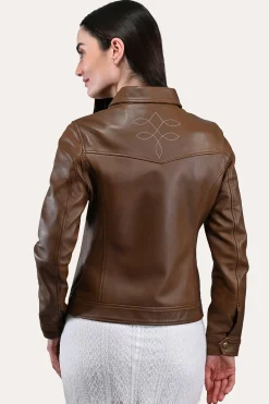 Leather Jackets^Frye Trucker Jacket Medium Brown