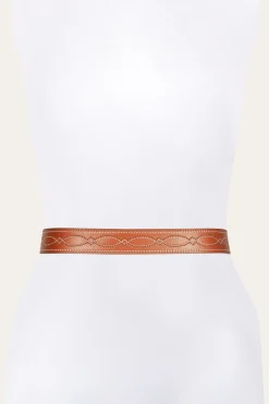 Belts^Frye 40MM Belt 2-Tone Stitch Tan