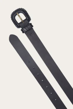Belts^Frye 30mm Belt With Covered Buckle & Leather Lacing