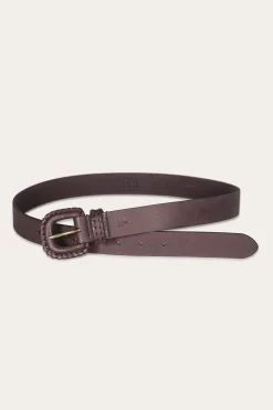 Belts^Frye 30mm Belt With Covered Buckle & Leather Lacing