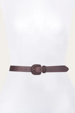 Belts^Frye 30mm Belt With Covered Buckle & Leather Lacing
