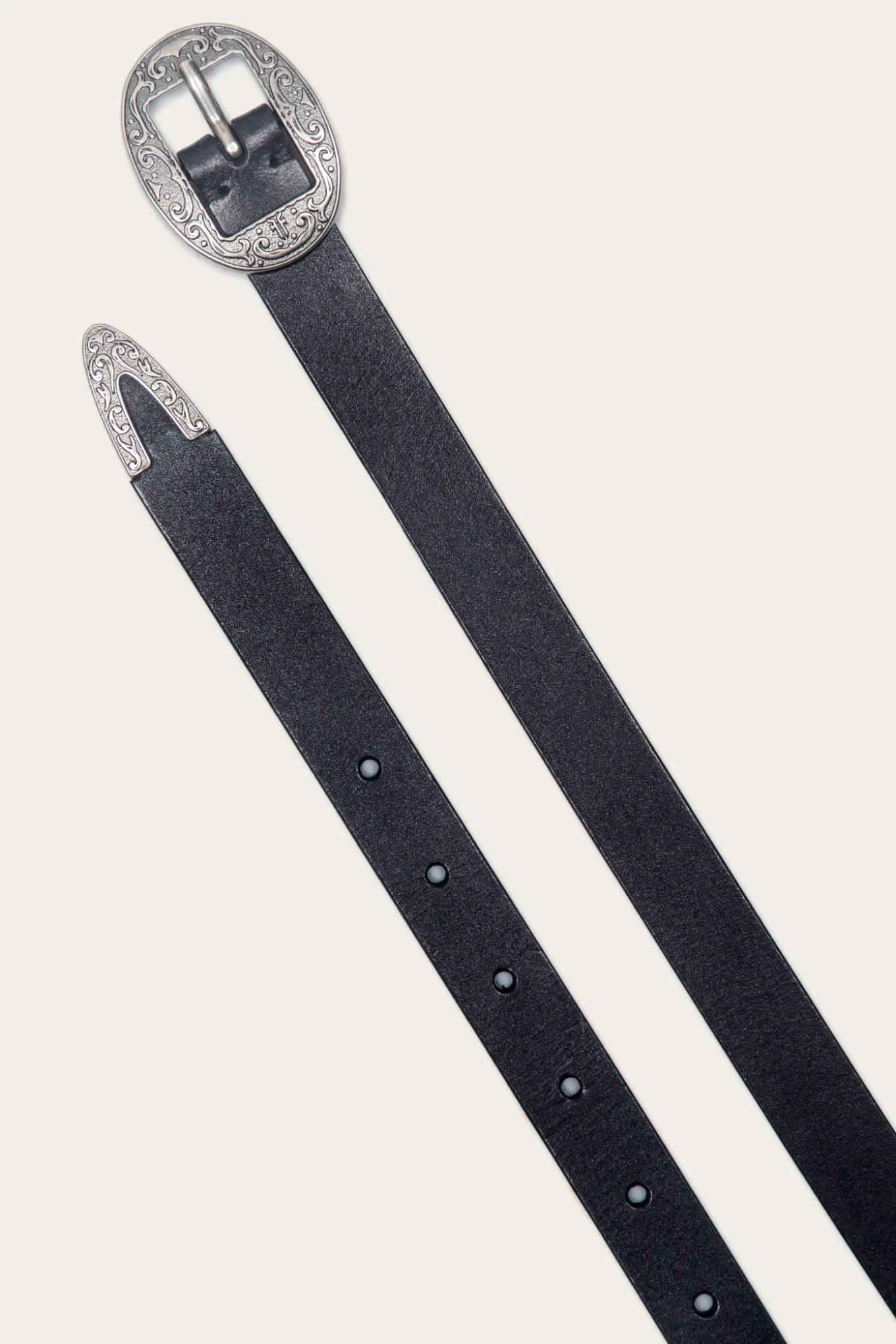 Belts^Frye 21mm Logo Western Center Bar Belt