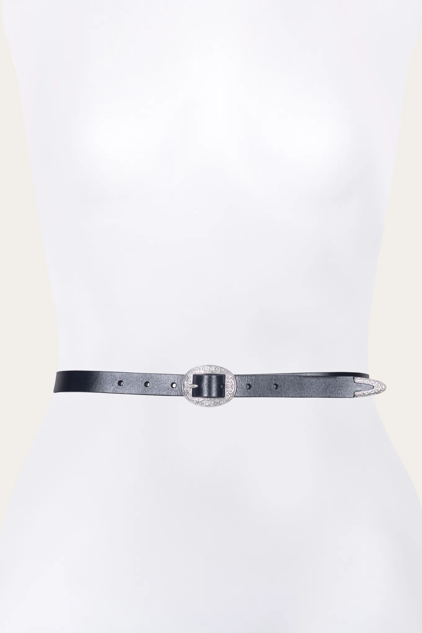 Belts^Frye 21mm Logo Western Center Bar Belt