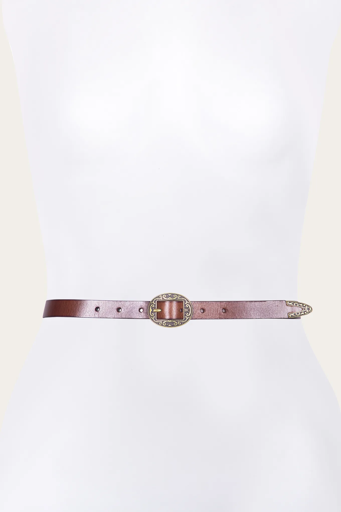Belts^Frye 21mm Logo Western Center Bar Belt