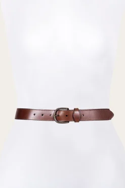 Belts^Frye 35mm Stitched Edge Belt With Shaped Keeper