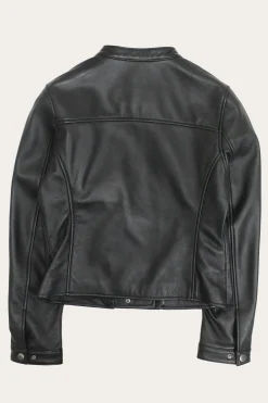 Leather Jackets^Frye Modern Biker-racer Leather Jacket Black