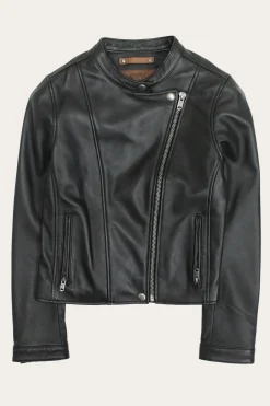Leather Jackets^Frye Modern Biker-racer Leather Jacket Black