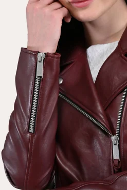 Leather Jackets^Frye Oxblood Biker Jacket
