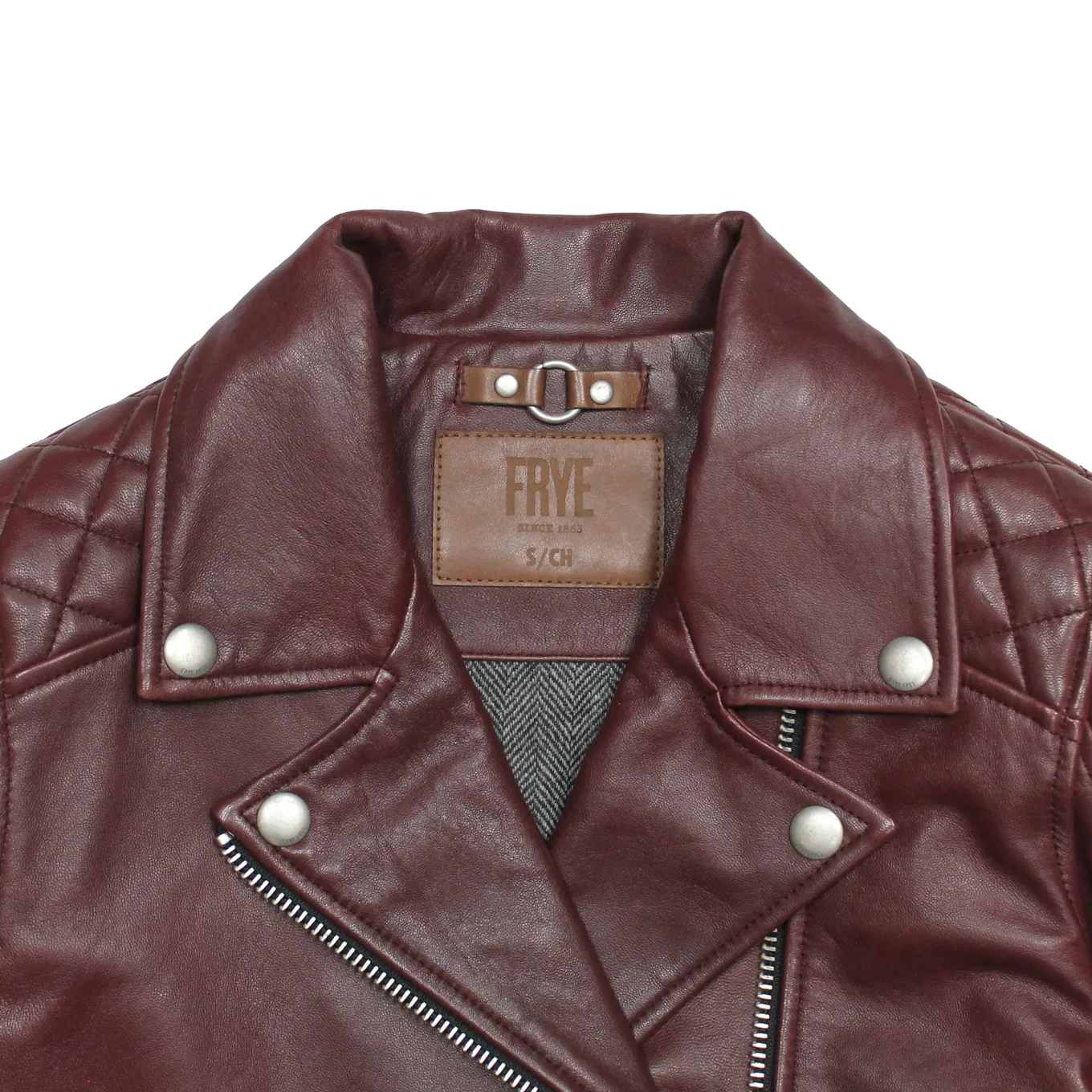 Leather Jackets^Frye Oxblood Biker Jacket