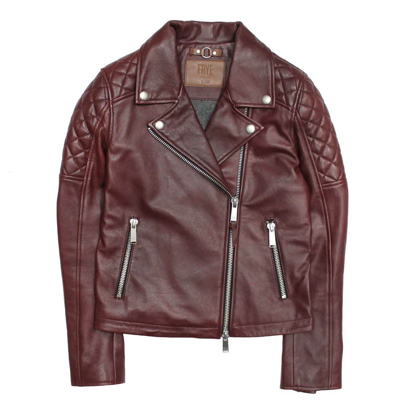 Leather Jackets^Frye Oxblood Biker Jacket