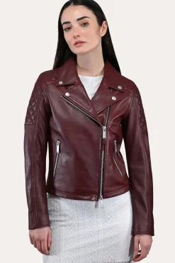 Leather Jackets^Frye Oxblood Biker Jacket