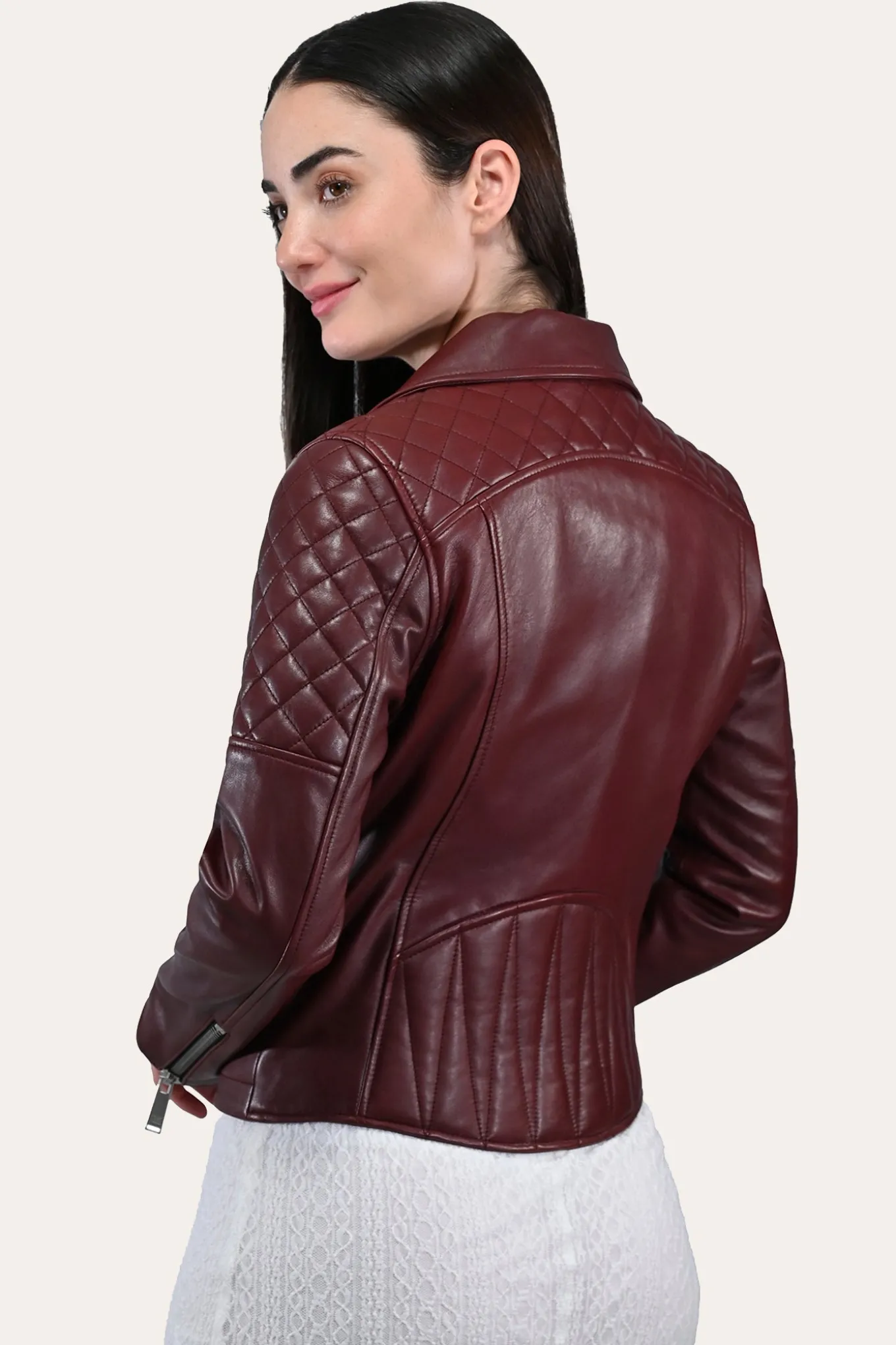 Leather Jackets^Frye Oxblood Biker Jacket