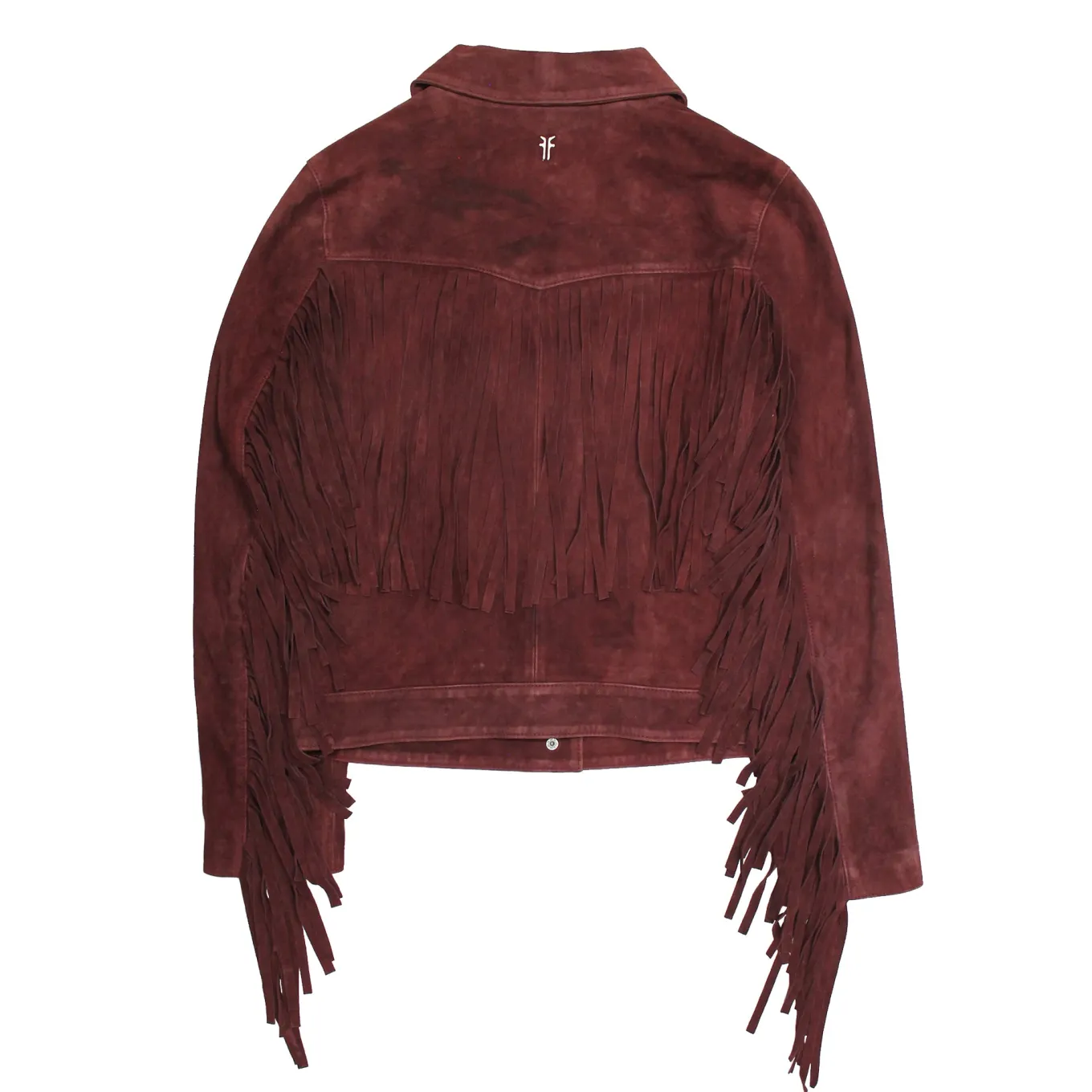 Leather Jackets^Frye Oxblood Fringed Jacket