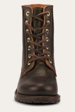 Booties^Frye Sabrina 6G Lace Up - 160Th Brown