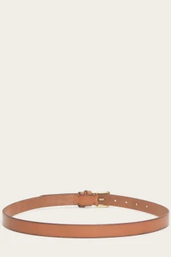Belts^Frye Skinny Wrapped Keeper Belt Tan
