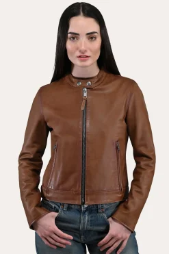 Leather Jackets^Frye Tobacco Cafe Racer Jacket