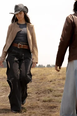 Leather Jackets^Frye Versatile Biker-racer Leather Jacket Taupe