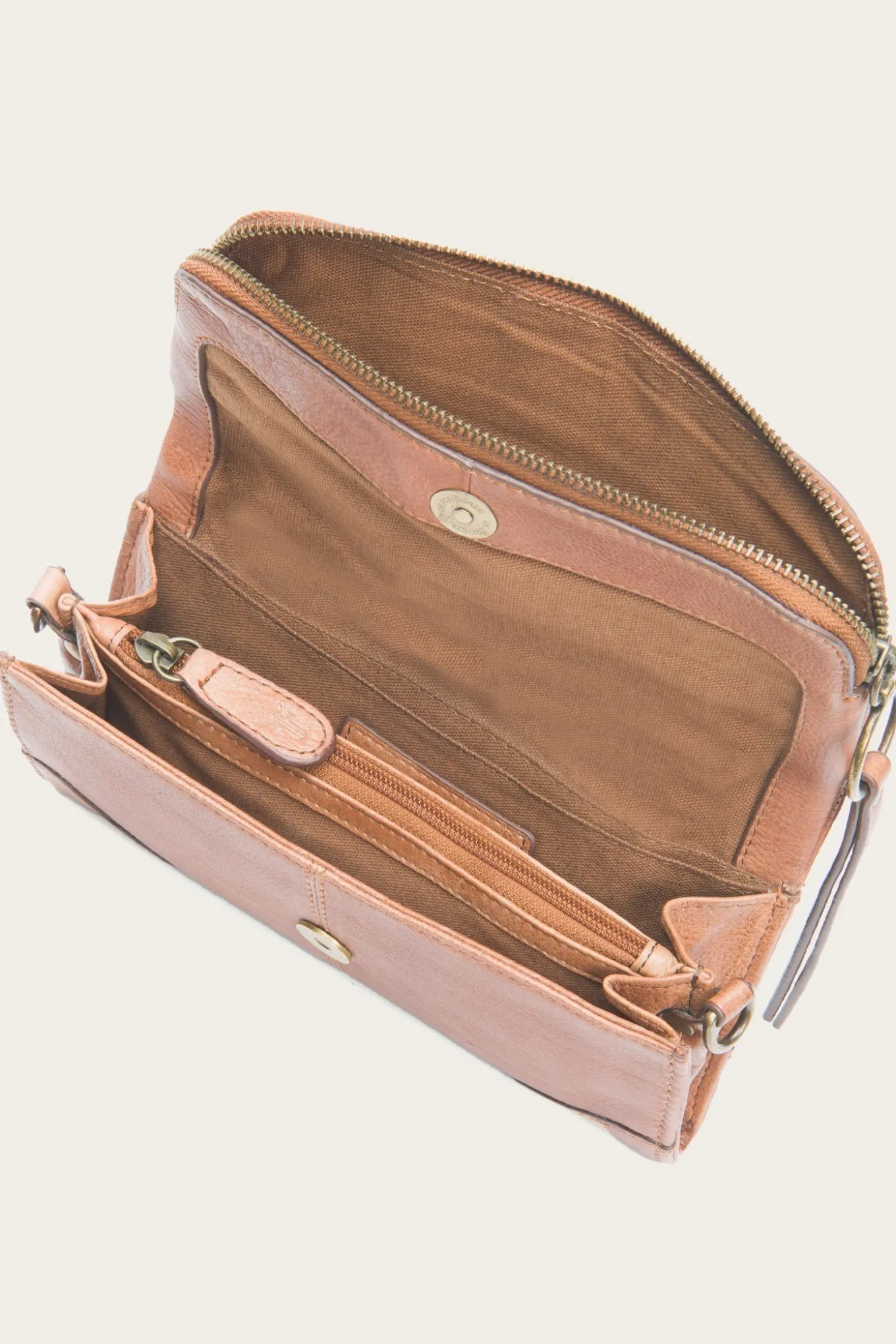 Wallets & Accessories^Frye Zuri Wallet Crossbody Cognac